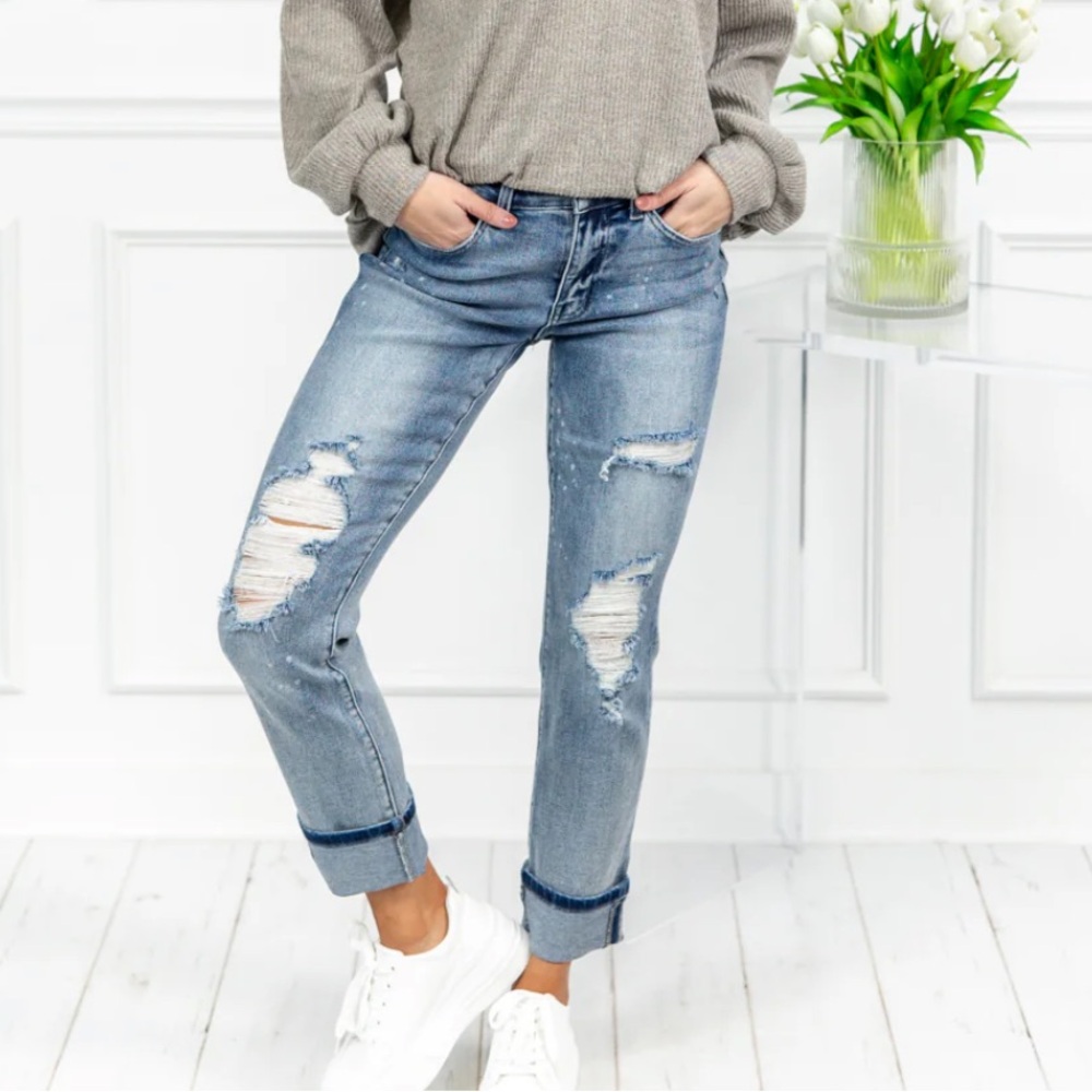 Our Favorite Bleach Splatter Boyfriend Jeans